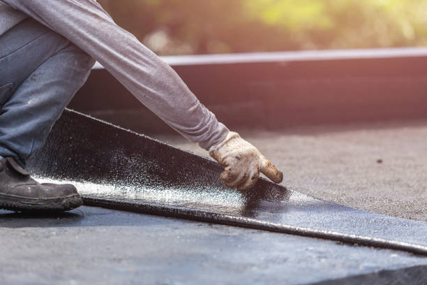 Professional Interior Drainage System technician working in Russellville, AL